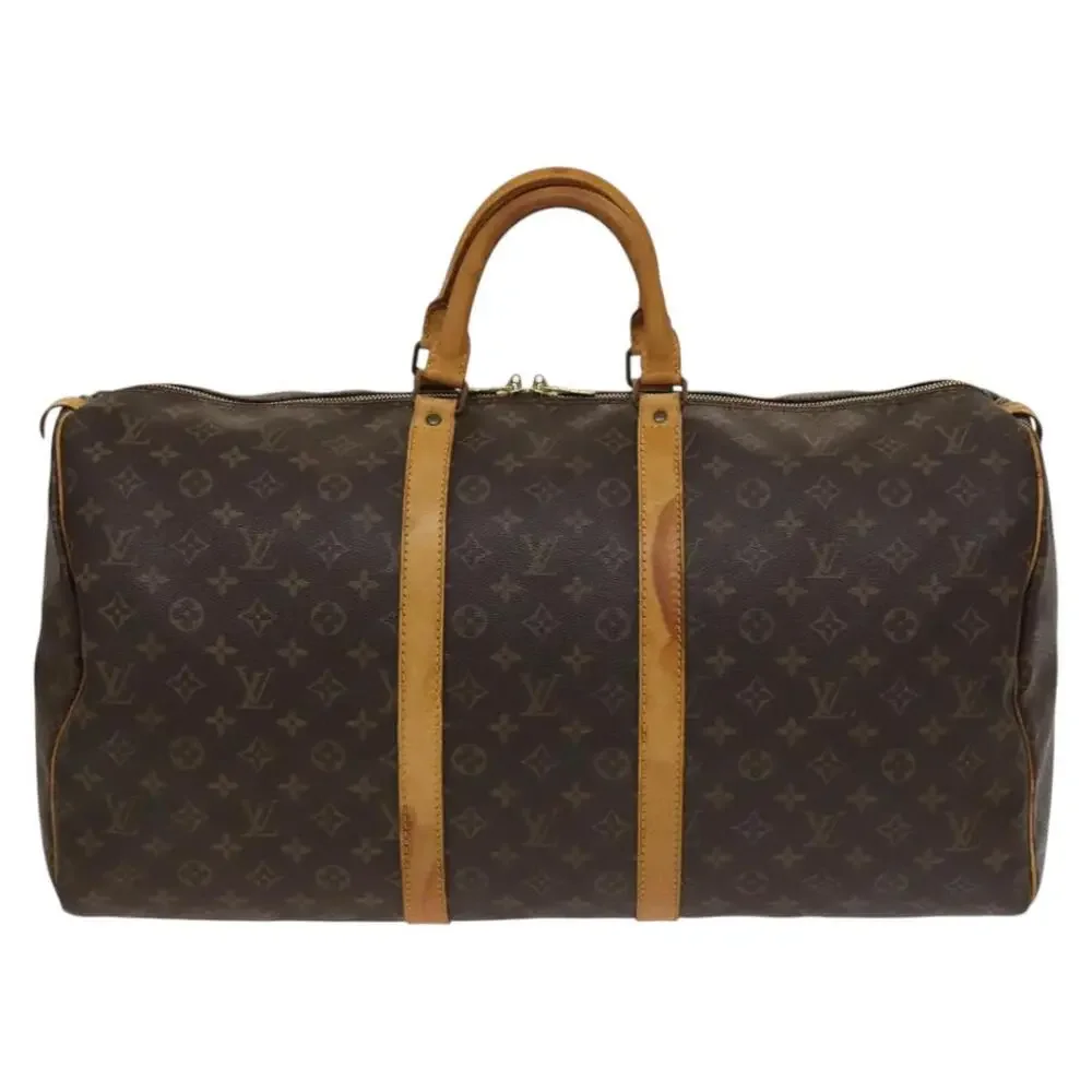 LOUIS VUITTON Monogram Keepall 55 Boston Bag M41424